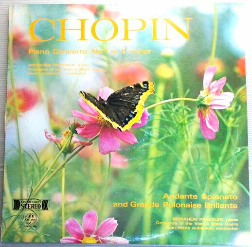 【中古LPレコード】ショパン　ピアノ協奏曲第1番　ホ短調　作品11