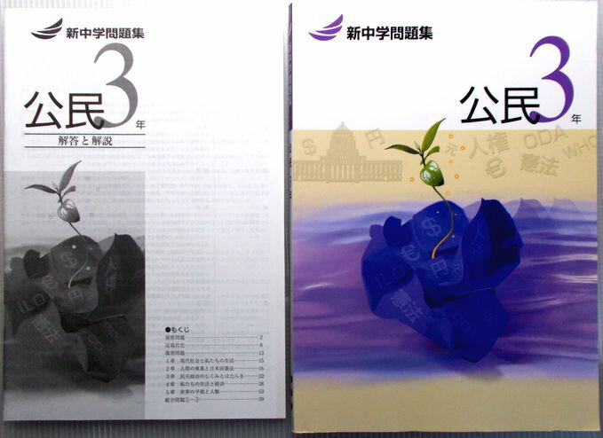 Rakuten - 【送料無料】【中古】新中学問題集　公民　3年