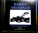 【中古CD】JAZZ SARAH VAUGHAN BEST SELECYION　全18曲。 【曲目】※画像をご確認下さい。 【コンデション＝良い】デスク盤面キズなく奇麗です。プラケース良好です。ジャケット良好です。【中古CD】JAZZ SARAH VAUGHAN BEST SELECYION　全18曲。 【曲目】※画像をご確認下さい。 【コンデション＝良い】デスク盤面キズなく奇麗です。プラケース良好です。ジャケット良好です。