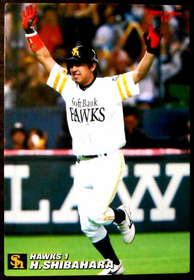 【2007 Calbee BASEBALL CARD】柴原　洋　1　福岡ソフトバンクホークス