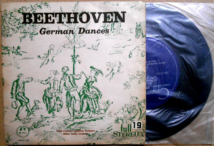 【中古EPレコード】ベートーヴェン「ドイツ舞曲集」第1～6番。第8～12番