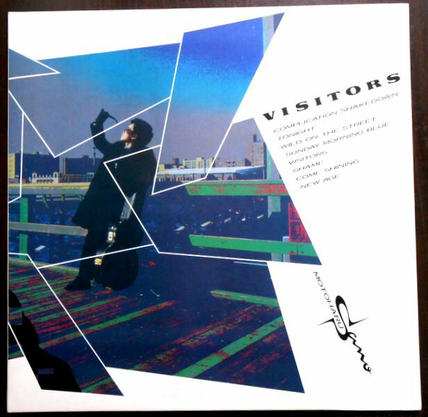 【あす楽】【送料無料】【中古LPレコード】佐野元春　VISITORS　全8曲　ステッカー付