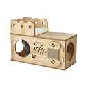 キャットトンネル 猫トンネル おもちゃ 木製 大型 組み立て 爪とぎ 猫ベッド 猫遊び 丈夫 プレイトンネル ウサギトンネル ペット おもち