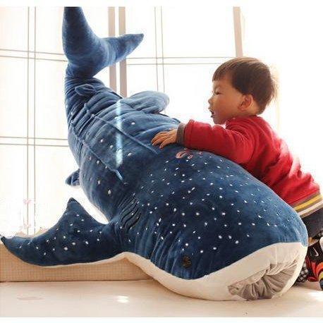 樂天商城 - 150cm 特大 ぬいぐるみ サメ くじら 鯨 ふわふわで癒される かわいい ジンベイザメ 抱き枕 誕生日 プレゼント 子供 キッズ ギフト 出産