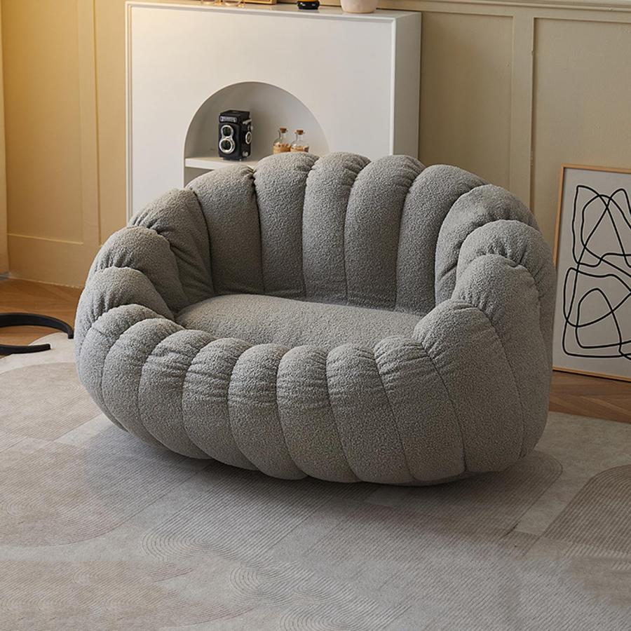 リラックスソファ カボチャ形 ビーズクッション人掛けソファ 座布団 よぎぼー クッション ソファーべッド 座椅子ソファー 怠惰なソファ