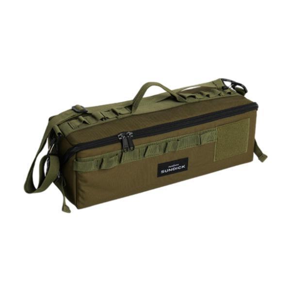 キャンプ用ツールバッグ コンパクト ポータブル ジッパー ツールポーチ テントステークバッグ グリーン