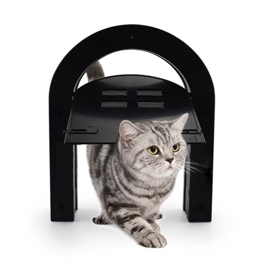 ペットドア キャットドア - 猫用フラップドア、室内ドア用猫用ドア、猫用ペットドア、小型犬用ペットド..
