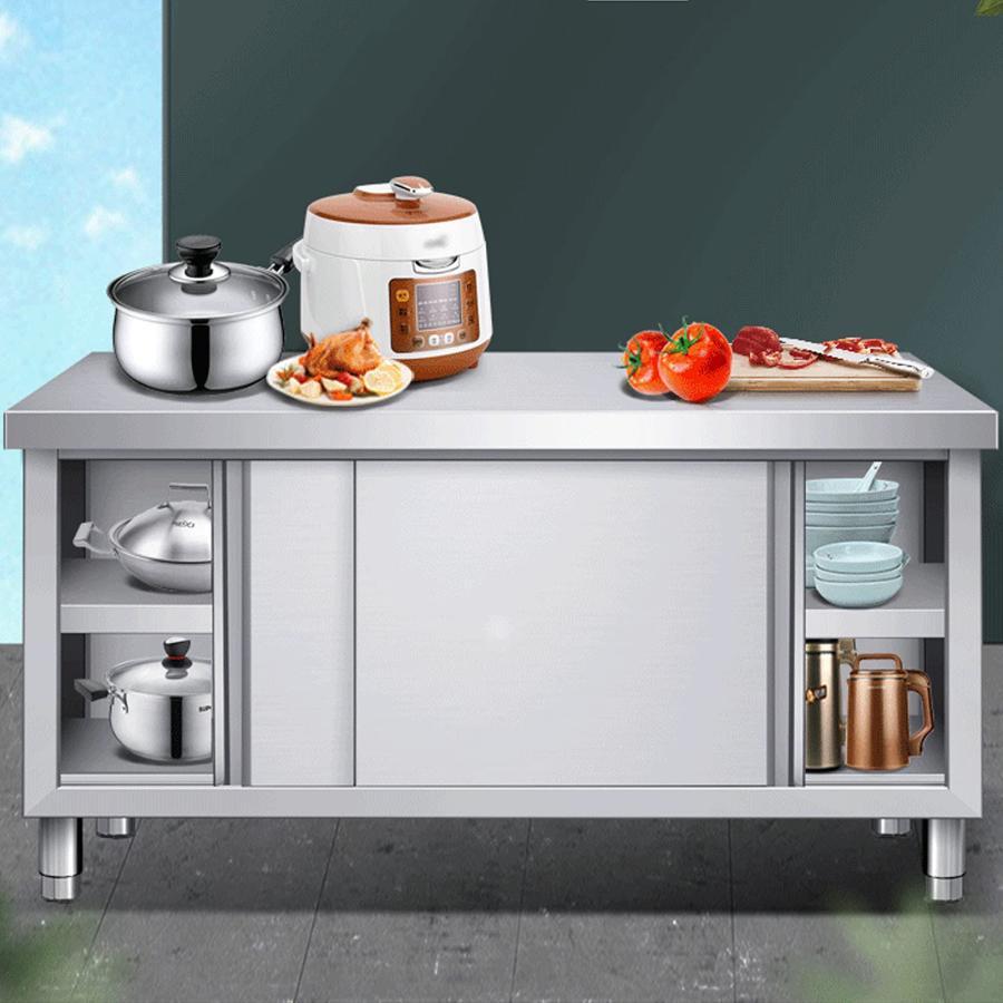 業務用作業台 ワークステーション キッチン作業台 キッチンロッカー 丈夫な素材 商業用