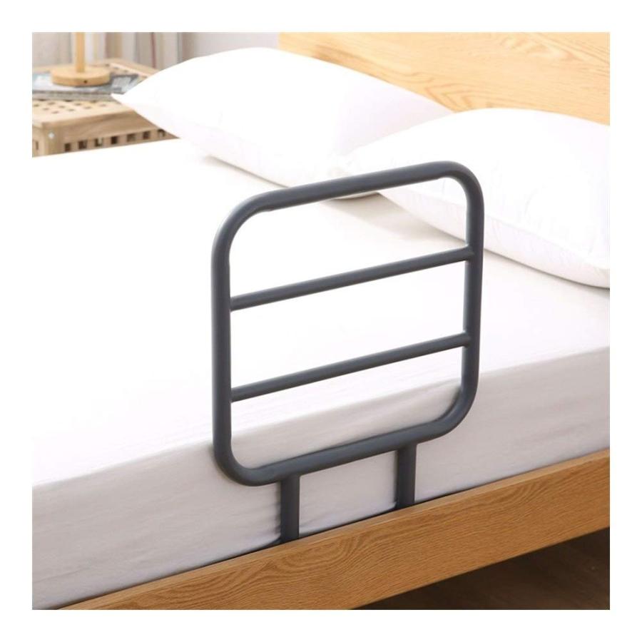 ベッド用手すり 転落防止 ベッドアーム マットレスの高さ?10cm ステンレス鋼製 パンチ式 起き上がり イ..