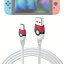 Nintendo Switch用USB C充電ケーブル、Nintendo Switch/Lite/OLED/Xboxシリーズコントローラー用のかわいい4.92フィート急速充電器コード