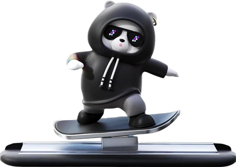 スケートボード ベア ダッシュボード オーナメント スケートボード ベア 車のオーナメント 車のダッシ..