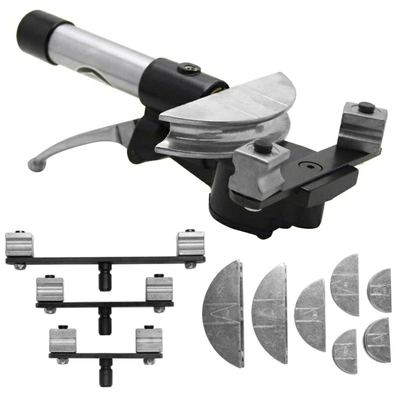 パイプベンダー 油圧式 パイプ曲げ機 チューブベンダー 1/4、5/16、3/8、1/2、5/8、3/4、7/8インチアル..