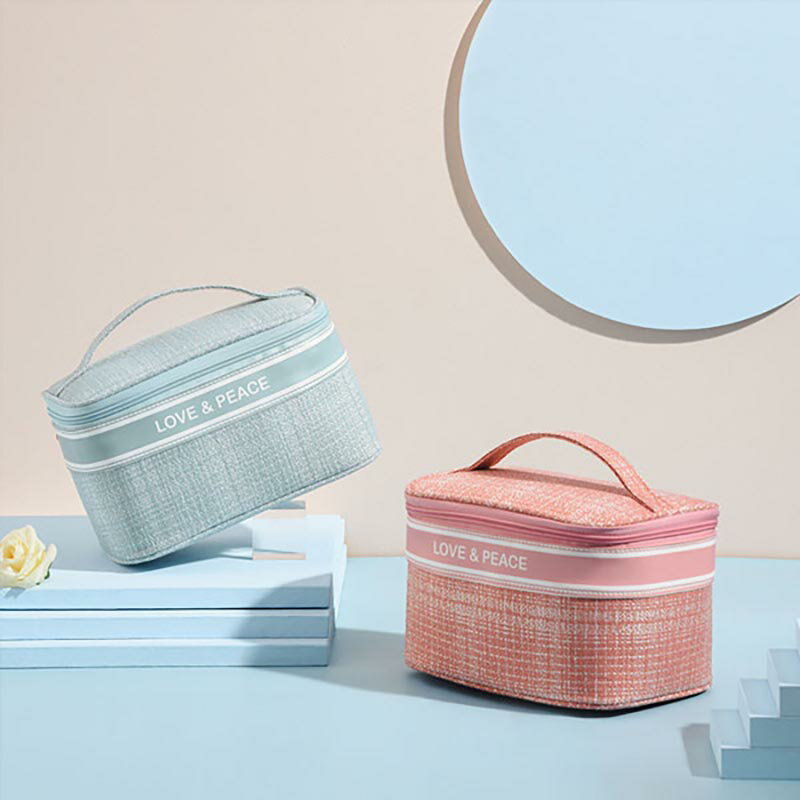 メイクボックス 大容量 多機能 仕切り コスメボックス メイクポーチ コスメポーチ 化粧ボックス 化粧ポーチ コスメケース 持ち運び 使いやすい 手提げ おしゃれ メイク道具 プロ仕様