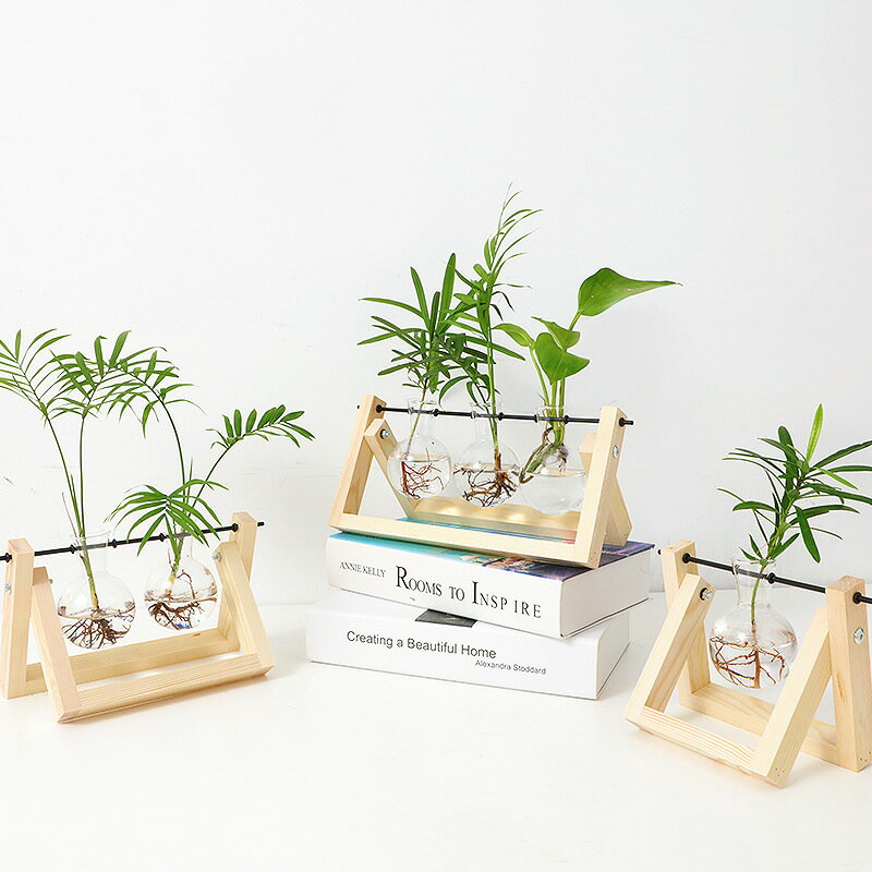 Rakuten - 水耕栽培 鉢 花瓶 おしゃれ ガラス鉢 置物 木組み セット ガラスベース クリア フラワーベース 球根栽培 植物 栽培 水 花 生け花 切り花 多肉植物 ガーデニング 誕生日 プレゼント ギフト プレゼント ギフト 新生活