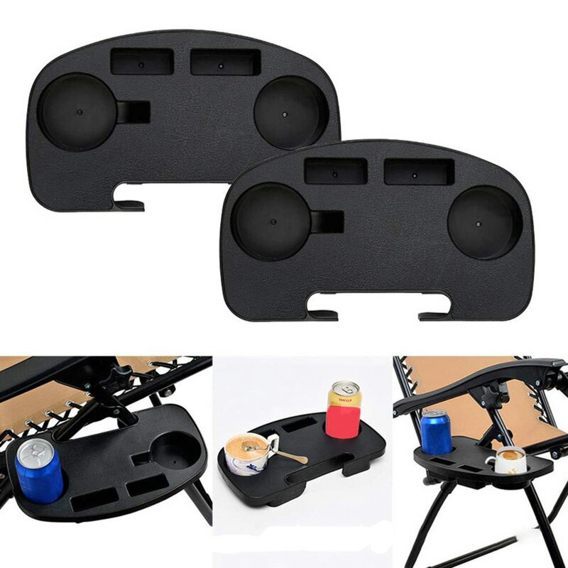 調節可能なカップホルダー 椅子のカップホルダートレイ 調節可能なカップホルダートレイ 椅子のアームレスト 折りたたみ椅子用カップホルダー チェア用サイドトレー ドリンクホルダー インフィニティチェア用 後付け スマホスタンド 小物置き 滑り止め 持ち運び便利