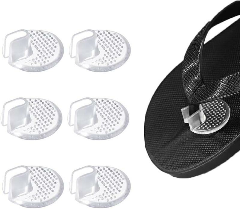 トングカバー 靴擦れ防止 つま先インソール 3足 鼻緒保護 衝撃吸収 保護テープ 履物 下駄 透明 6枚セット 鼻緒 痛くならないグッズ