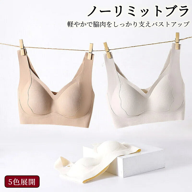 Rakuten - ナイトブラ ブラジャー ノンワイヤー シームレス ブラ 極薄 育乳 谷間メイク 脇高 脇肉 背肉 ブラ わき肉 盛れる 補正 美胸 ブラ 小胸 大きく バストアップ キープ 立体的