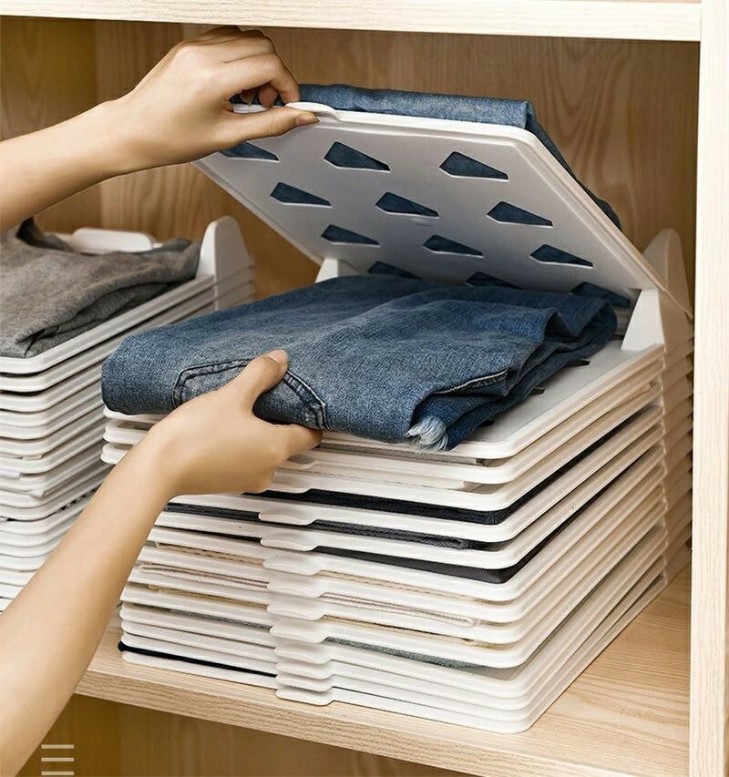 衣類 シャツ収納 おりたたみ 服 便宜 収納便利 省スペース 服収納 棚 新生活 10枚セット