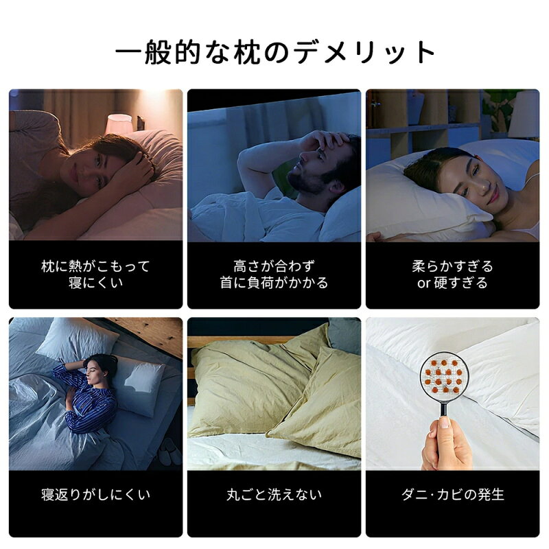 枕 肩こり 首こり ストレートネック枕 快眠枕 低反発枕 通気性 枕おすすめ 横向き ...