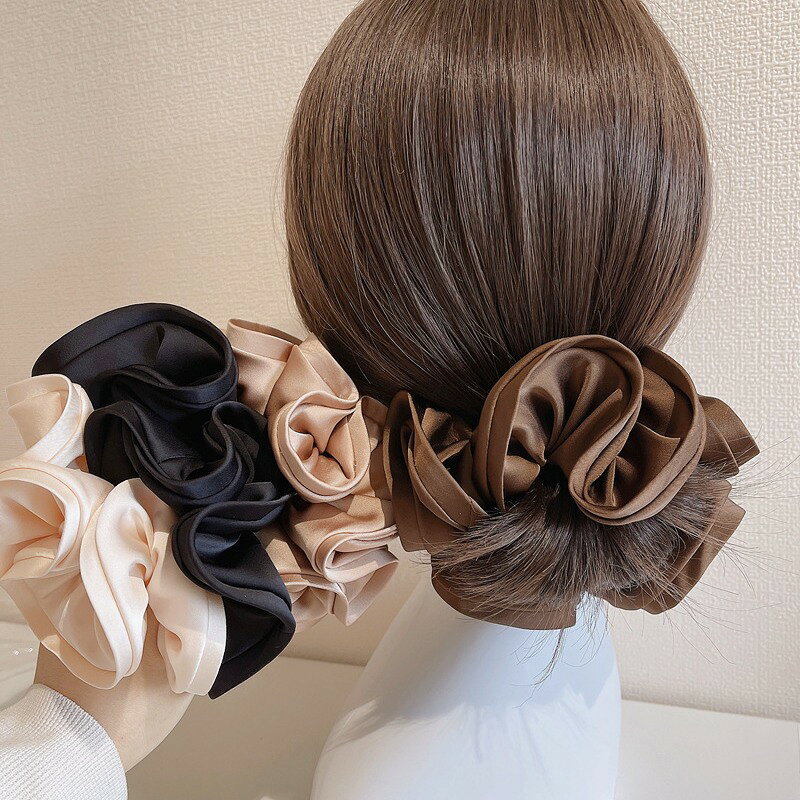 VanTiPのヘアゴム 髪ゴム カチューシャ ヘアアクセサリー ヘアアレンジ ヘアバンド レディース シンプル ベーシック 可愛い ヘアアクセサリー 髪飾り 滑り止め｜アングル2