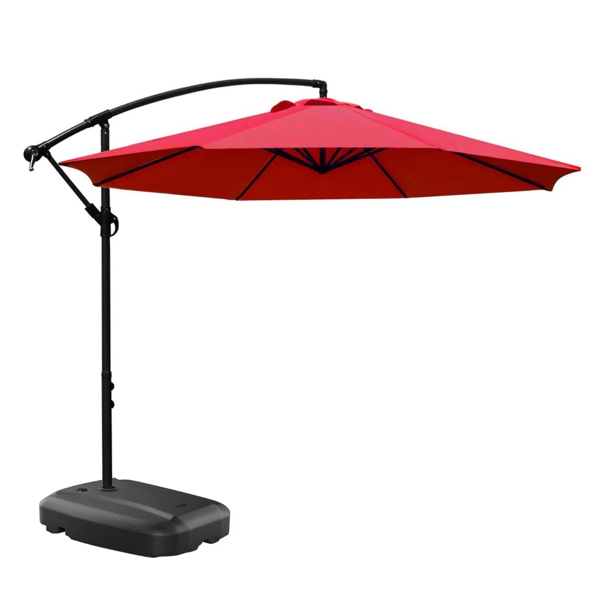 ガーデンパラソル セット カバー パラソル パラソルベースグ付き 直径300cm×高さ250cm ベランダ ハンギ..