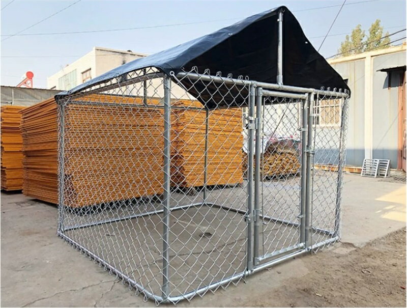 Dog cage 犬のかご ペットフェンス針金犬籠大型犬室外ポンポン穴開けずDIYペットケージ
