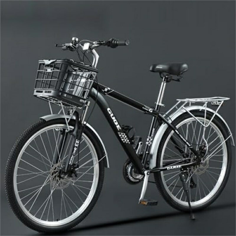 26インチ 21段変速 マウンテンバイク 都市通勤 ベアリング ディスクブレーキ 変速 大人 男女兼用 レト..