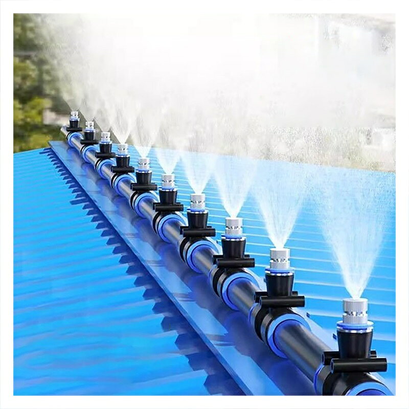 ミストシャワー 屋外 ミスト発生器 自動噴霧加湿器 10-60M 自動散水セット 熱中症対策 冷却・加湿・スプレー・防塵 お庭/ベランダ/畜舎/工場/倉庫などに 温室 庭 芝生 建設現場 自動霧吹き装置 30m