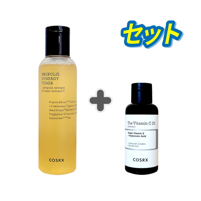 【COSRX / コスアールエックス】ザビタミンC23セラム 20g フルフィットプロポリスシナジートナー 150ml セット 化粧水 栄養 保湿 ツヤ肌 トナー トナーパッド 美容液 シミ 毛穴ケア そばかす くすみ セラム アンプル エッセンス ビター 毛穴 普通肌【楽天海外直送】