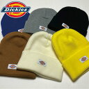 ニットキャップ メンズ レディース ニット帽 ブランド Dickies ディッキーズ CAP 帽子 正規品 折り返し 14020100