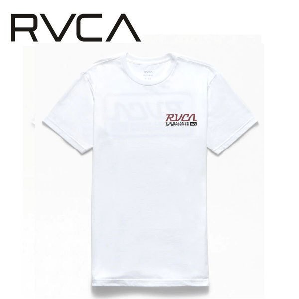 RVCAルーカメンズTシャツ半袖RVCAトランスミッションTシャツホワイト
