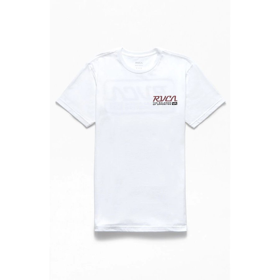 RVCAルーカメンズTシャツ半袖RVCAトランスミッションTシャツホワイト