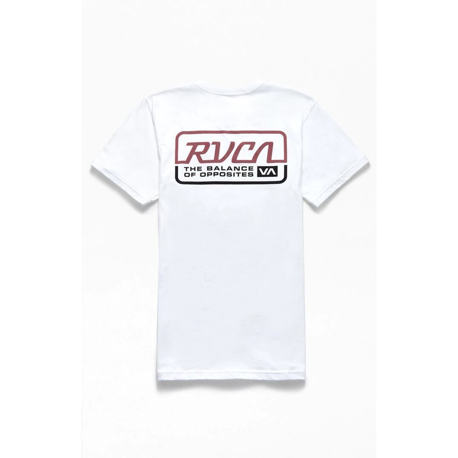 RVCAルーカメンズTシャツ半袖RVCAトランスミッションTシャツホワイト