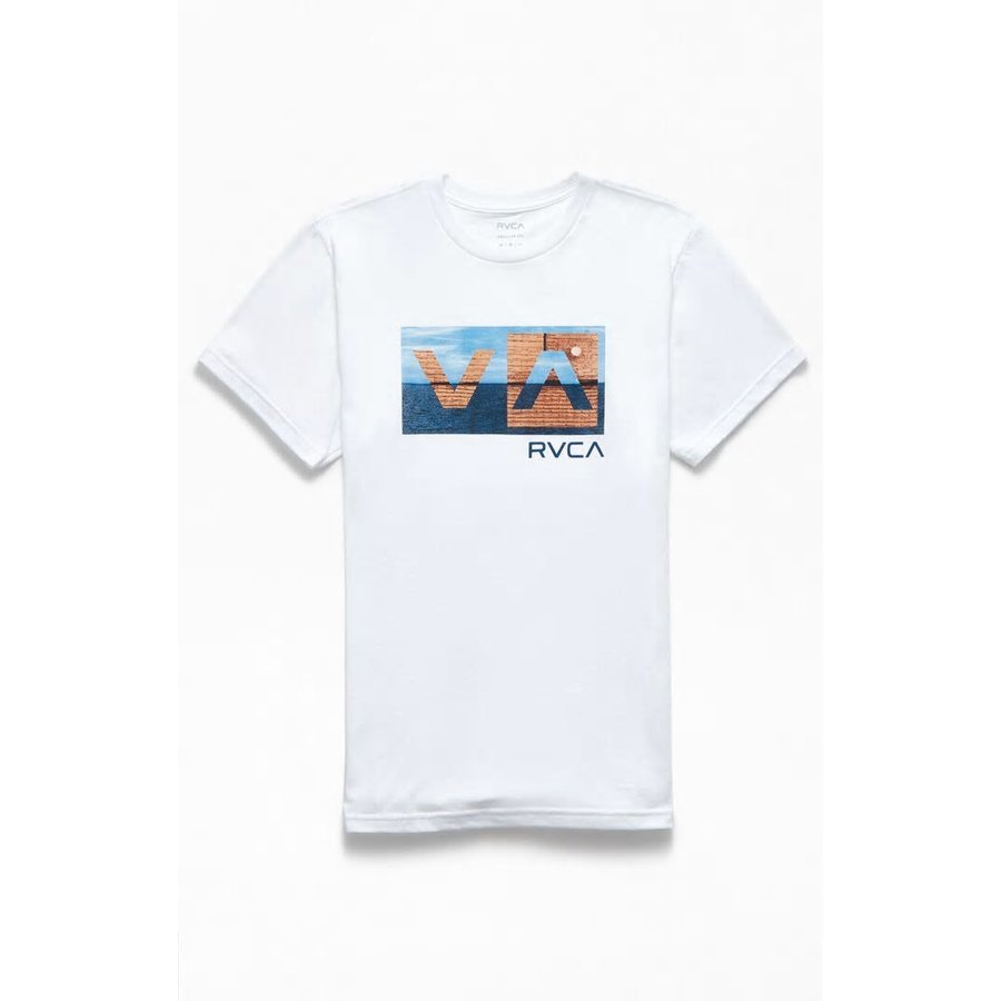 RVCAルーカメンズTシャツ半袖RVCAバランスボックスTシャツホワイト