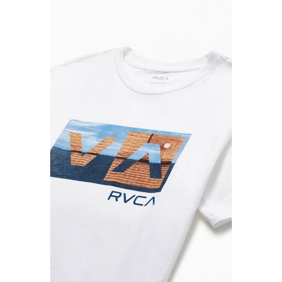 RVCAルーカメンズTシャツ半袖RVCAバランスボックスTシャツホワイト