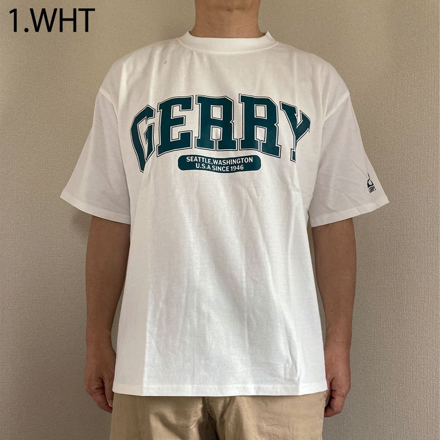 クリアランスセール GERRY ジェリー Tシャツ 半袖 メンズ ブランド ロゴ 刺繍 ポケット付き クルーネック 綿混 天竺 カットソー アウトドア キャンプ カジュアル 部屋着 トップス M L LL 6beat-10000143 6Beat サンプル画像2