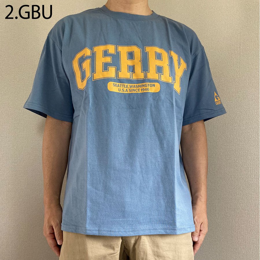クリアランスセール GERRY ジェリー Tシャツ 半袖 メンズ ブランド ロゴ 刺繍 ポケット付き クルーネック 綿混 天竺 カットソー アウトドア キャンプ カジュアル 部屋着 トップス M L LL 6beat-10000143 6Beat サンプル画像3