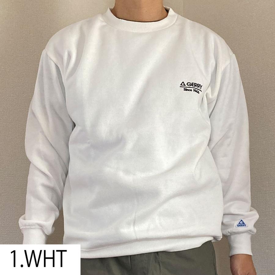 トレーナー メンズ GERRY ジェリー 裏起毛 スウェット クルーネック ブランド ロゴ 刺繍 厚手 暖かい 春 秋 冬 アウトドア カジュアル ルームウェア 部屋着 無地 M L LL ストリート 綿混 6beat-10000198 6Beat サンプル画像2