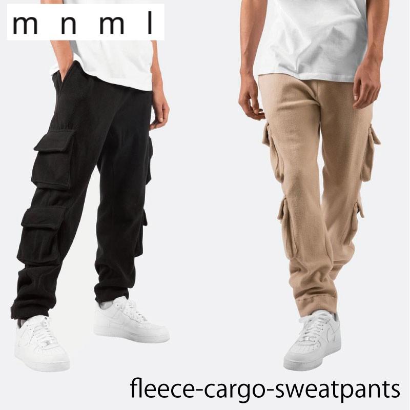 Rakuten - クリアランスセール mnml ミニマル FLEECE CARGO SWEATPANTS メンズ レディース フリースカーゴパンツ