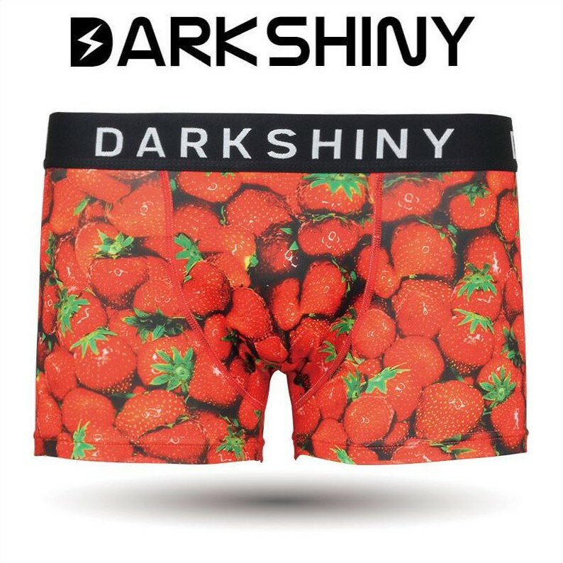 DARKSHINY ボクサーパンツ メンズ ダークシャイニー男性 彼氏 父 旦那 ギフト 記念日 誕生日プレゼント おしゃれ Men's Boxerpants YELLOW LABEL STRAWBERRY YLMM20