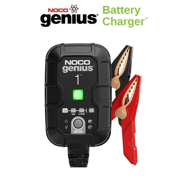 【送料無料】 NOCO（ノコ） バッテリーチャージャー GENIUS1 G1JP　6V&12V　充電電流1A Battery Chargers アメ車