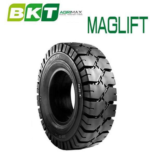 【6.50-10MAGLIFT】BKT Tire・MAGLIFT(ノーパンク）フォークリフト用タイヤ 1本