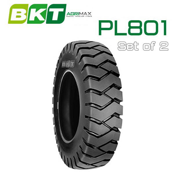 【6.00-9】BKT Tire・PL801フォークリフト用タイヤ 2本セット