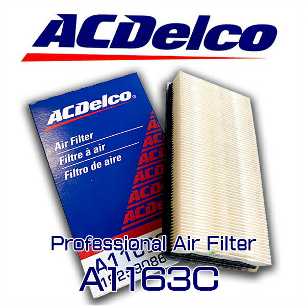 AC Delco エアエレメント（フィルター）A1163C　19259086　シボレー　GMC　アストロ　サファリ　カマロ　トランザム