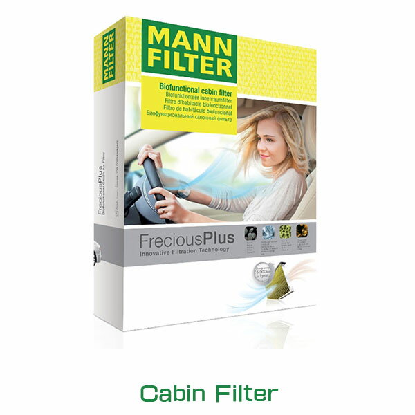 MANN FILTER マンフィルター FP2641 エアコン キャビン フィルター フレシャスプラス 輸入車用 ポリフェノール AUDI A6 A7 A8 S6 S7 S8 RS6