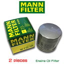 【お買い得2個セット】MANN FILTER マンフィルター W712/95 フォルクスワーゲン ゴルフ7 ポロ5/AOPOF075