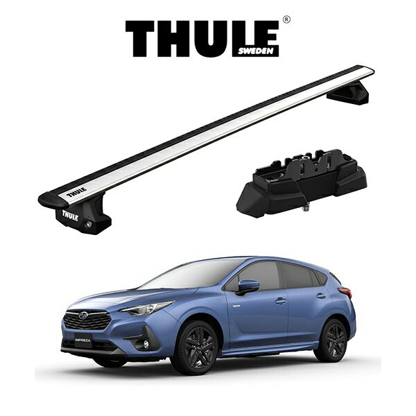 SUBARU スバル IMPREZA インプレッサ GU# ウィングバー EVO ルーフラック 『車種別セット』THULE Base carriers （スーリーベースキャリア） キャリアラック パーツ