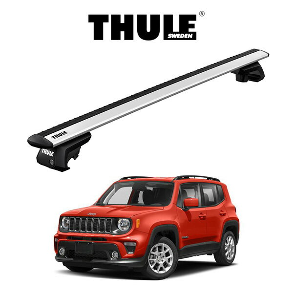 ジープ レネゲード JEEP RENEGADE 2015y〜 ルーフラック『車種別セット』THULE Base carriers (スー..