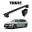 BMW 3シリーズ ツーリング G21 ダイレクトルーフレール付車 ウィングバーEVO ブラック ルーフキャリア ..