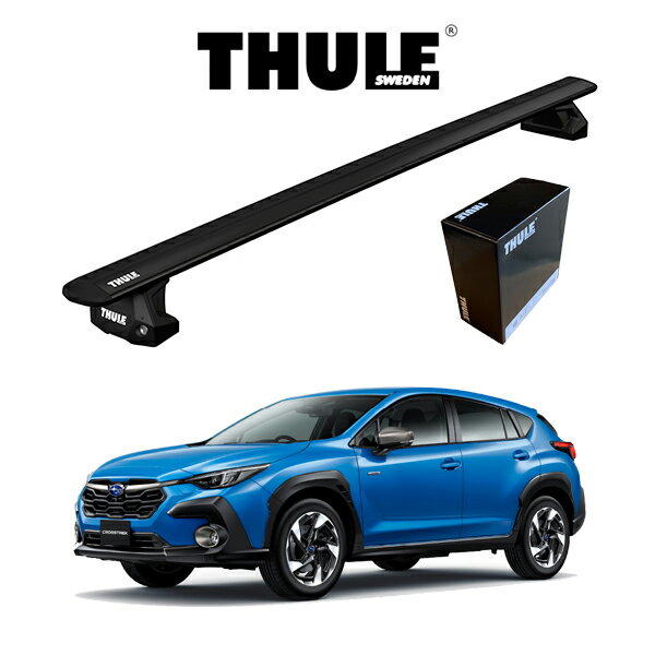 SUBARU スバル CROSSTREK クロストレック GUD ルーフレール無車 ウィングバー EVO （ブラック） ルーフラック 『車種別セット』THULE Base carriers （スーリーベースキャリア） ルーフキャリア パーツ